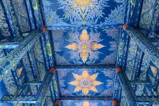 Wat Rong Suea Ten (Blue Temple) — Chiang Rai