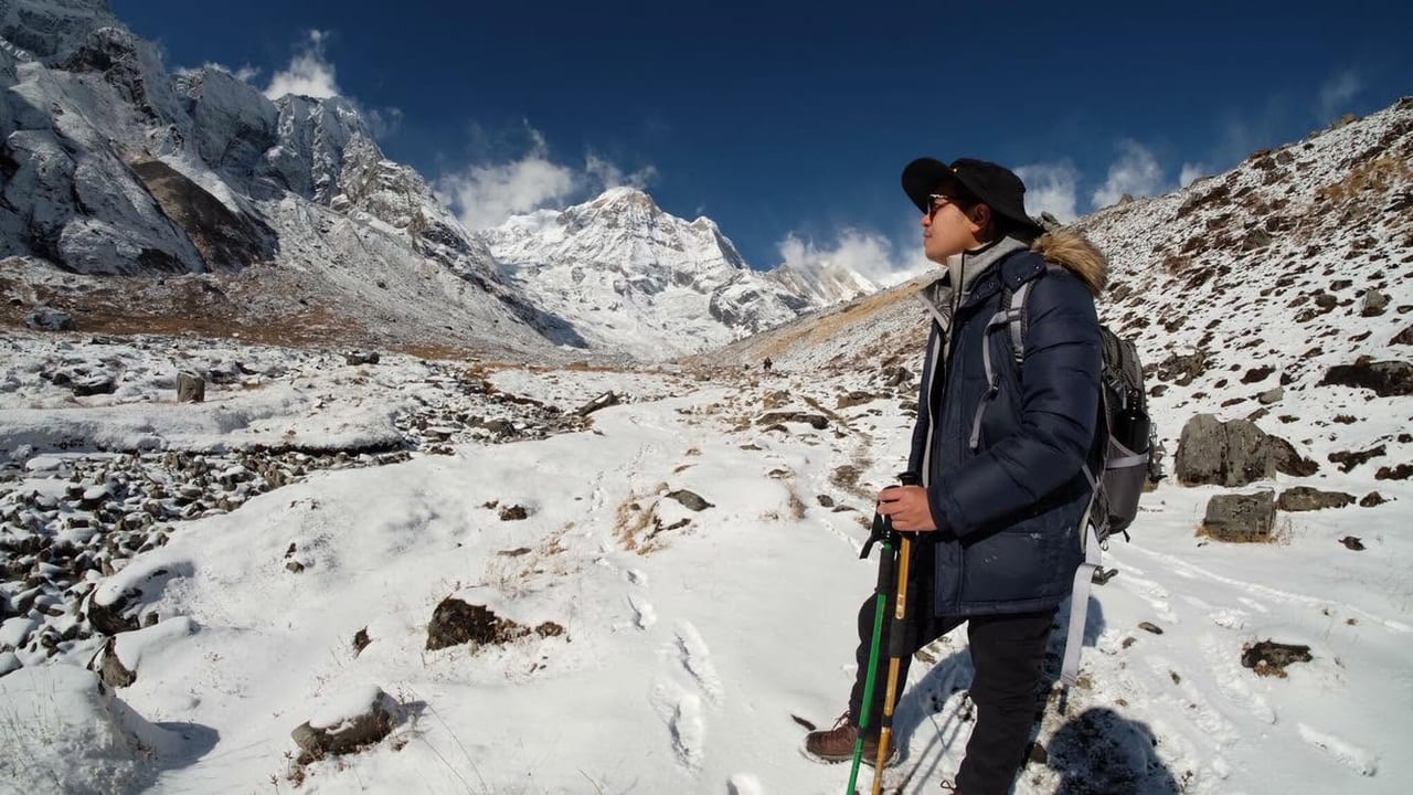 Doctor Chat — physician and founder of ThailandAddict · photographed while trekking in the Himalayas, Nepal